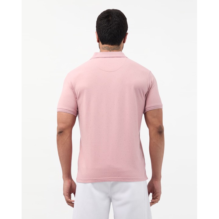 Polo Cuello Camisa Hombre Enzo Rosado Lavanda