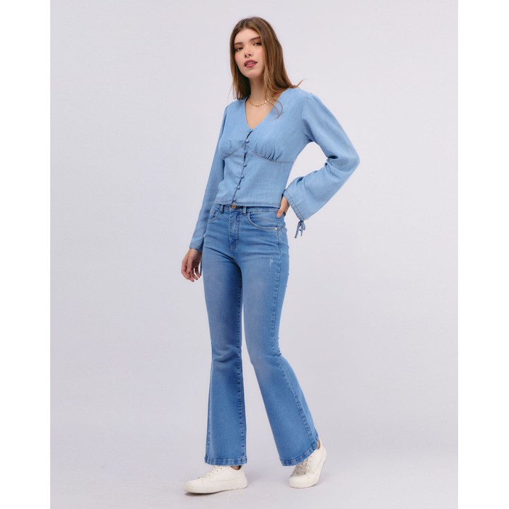 Jean Mujer Brigit Total Bleach