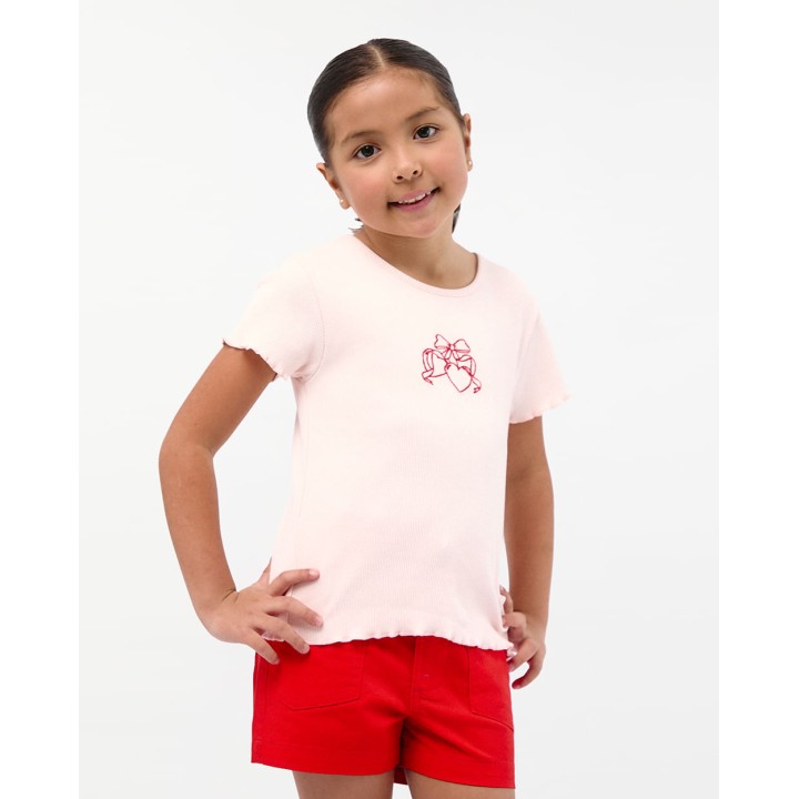 Polo Niña Arita Rosado Agua