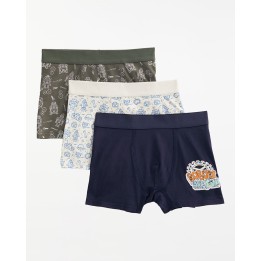 Boxer Pack x 3 Niño Lucas Verde Olivo