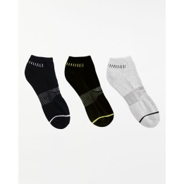 Calcetines Pack x 3 Hombre Franco Blanco/Niquel Poly/Negro