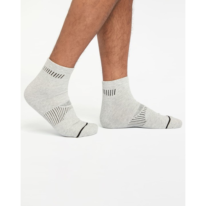 Calcetines Pack x 3 Hombre Franco Blanco/Niquel Poly/Negro