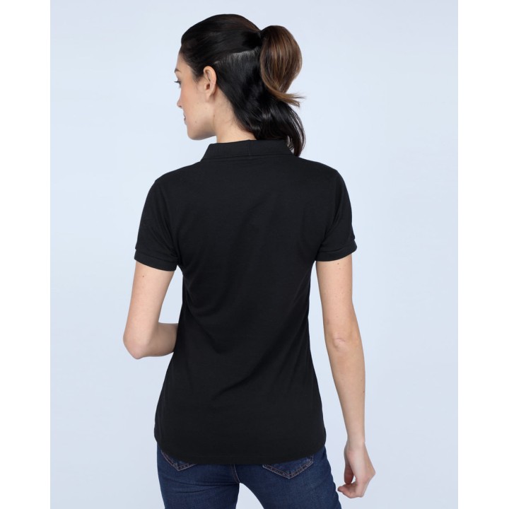 Polo Cuello Camisa Mujer Raquel Core Negro