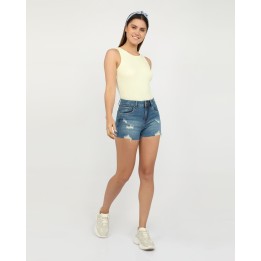 Short Jean Mujer Florinda Azul Medio