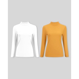 Pack de 2 cafarenas blanco óptico / mostaza albaricoque