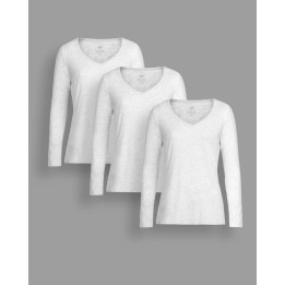 Pack de 3 polos manga larga Niquel Poly
