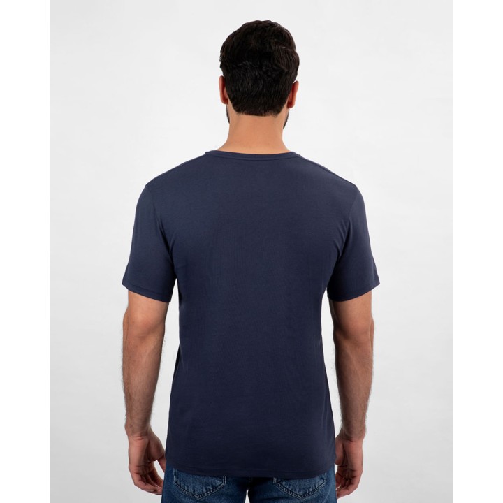Pack de 3 polos Hombre Cuello V Azul Oxford