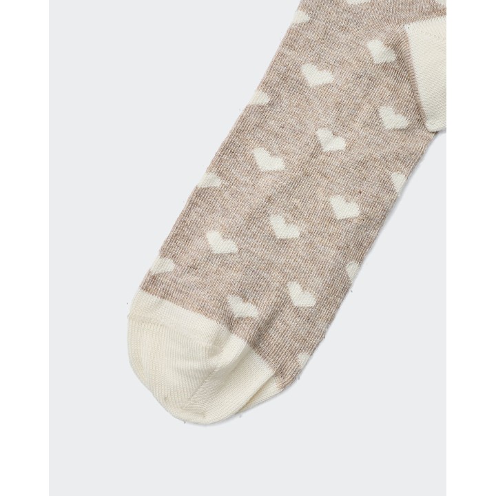 Calcetines Pack x 3 Mujer Briana Beige Arena/Rosa/Melange