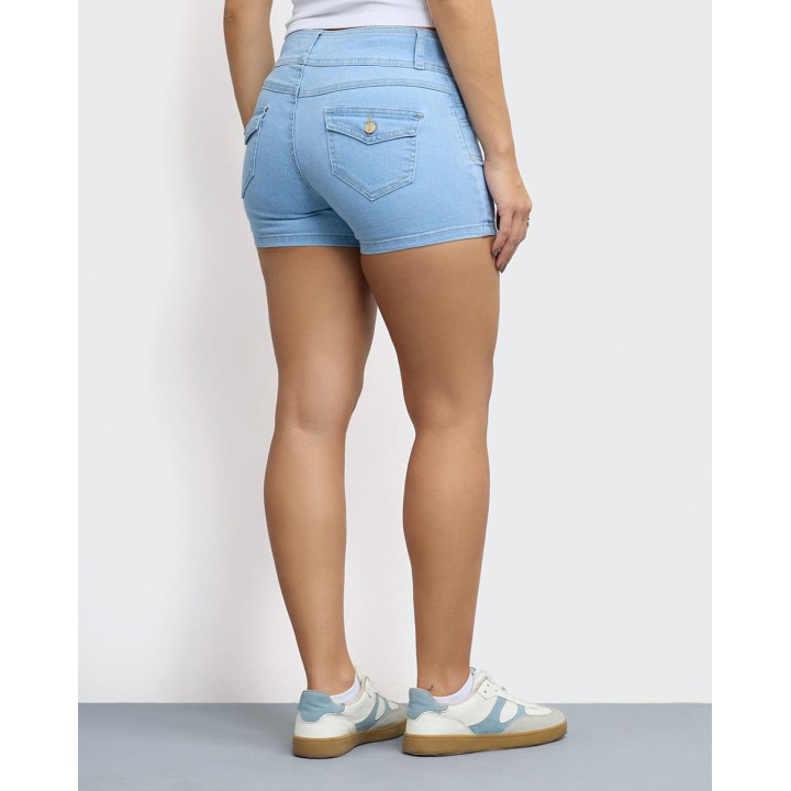 Short Mujer Damaris Light Wash