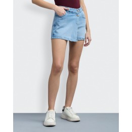 Falda Short Mujer Monik Light Wash