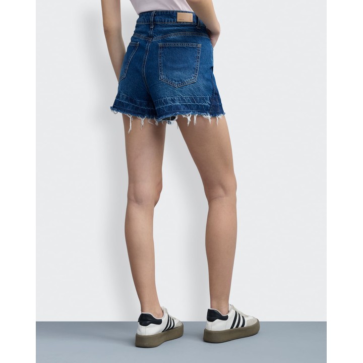 Short Denim Mujer Laia Dark Wash