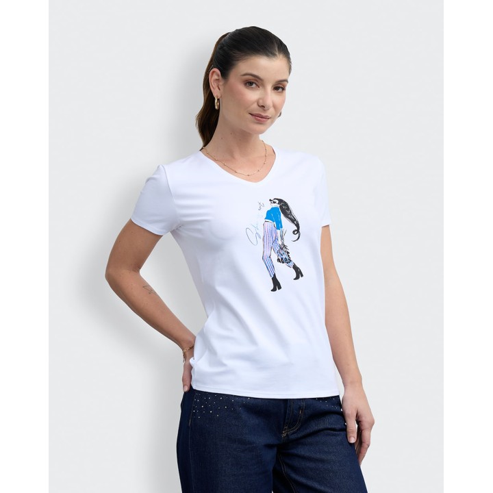 Polo Mujer Romelia Blanco Optico