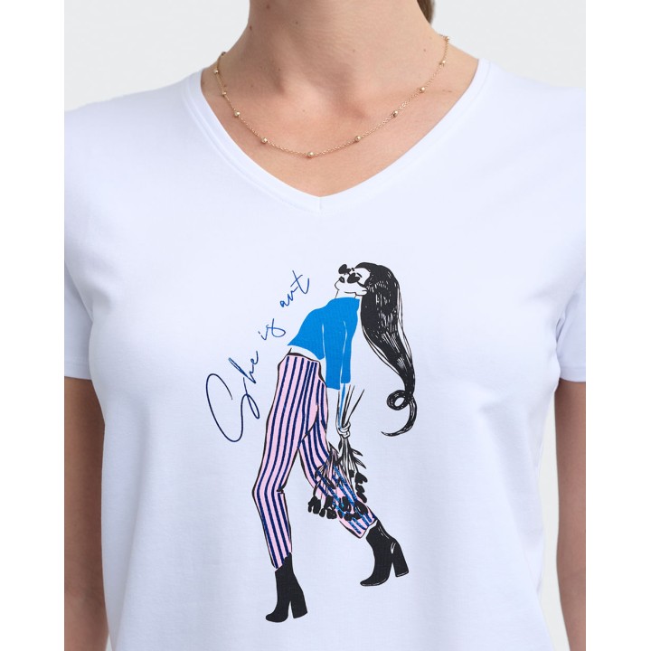 Polo Mujer Romelia Blanco Optico
