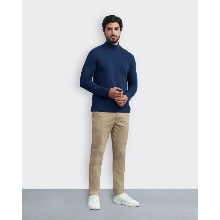 Polo Hombre Carlos Azul Nautico Seda