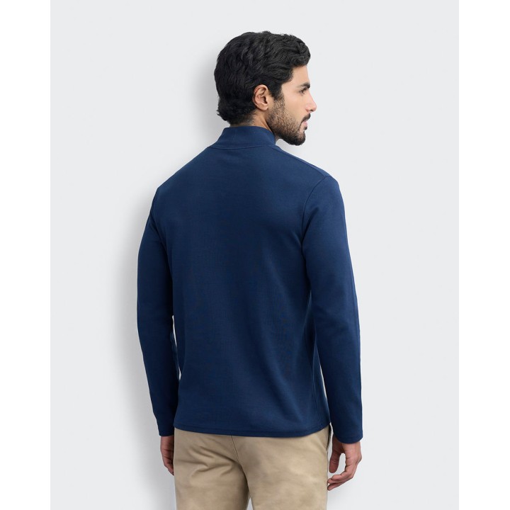 Polo Hombre Carlos Azul Nautico Seda
