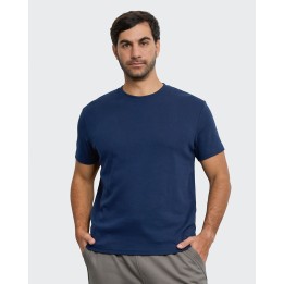 Polo Hombre Tulio Azul Nautico Seda