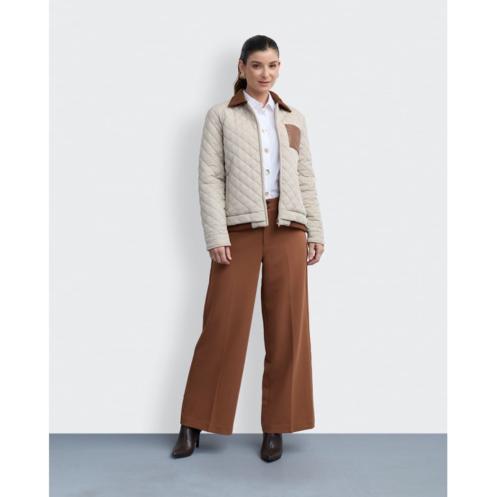 Casaca Mujer Amonet Crema Pastel