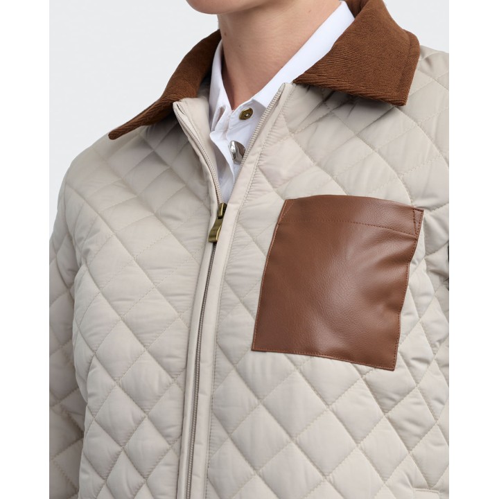 Casaca Mujer Amonet Crema Pastel