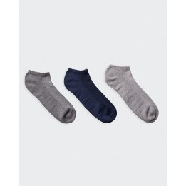 Calcetines Pack x 3 Hombre Mitzo Azul/Melange/Melange Oscuro