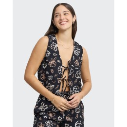 Top Mujer Mela Negro