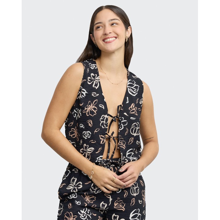 Top Mujer Mela Negro