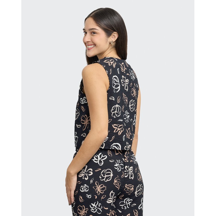 Top Mujer Mela Negro