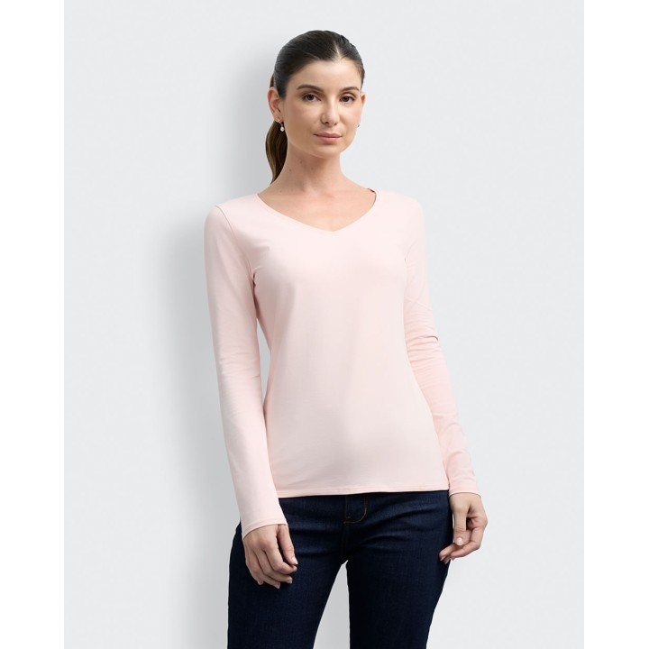 Polo Mujer Mariluna Core Rosado Strawberry