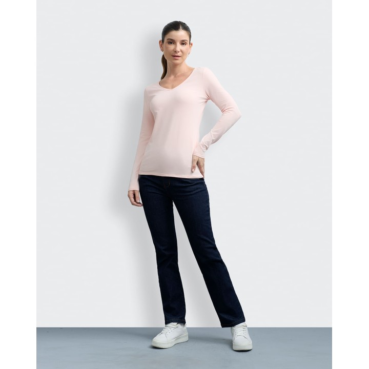 Polo Mujer Mariluna Core Rosado Strawberry