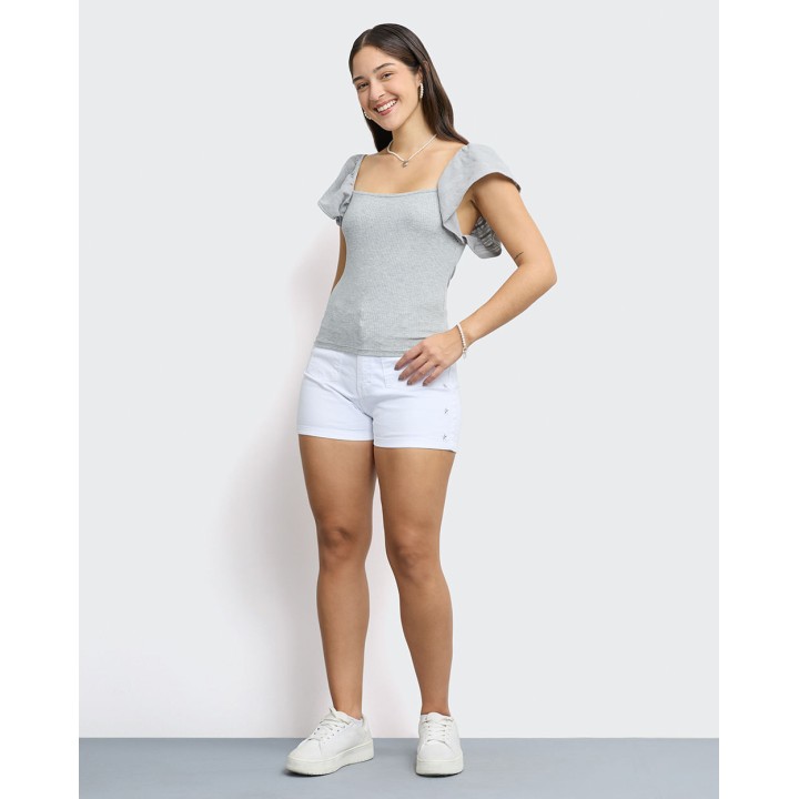 Polo Mujer Jas Gris Melange