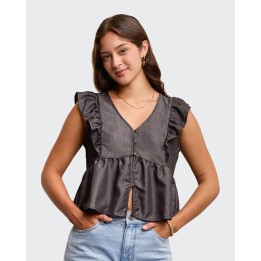 Blusa Mujer Yule Black Denim