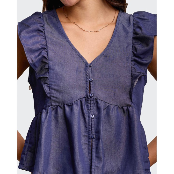 Blusa Mujer Yule Dark Wash