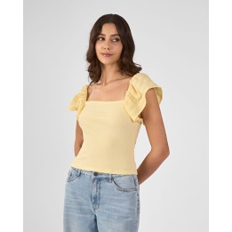 Polo Mujer Jas Amarillo Pastel