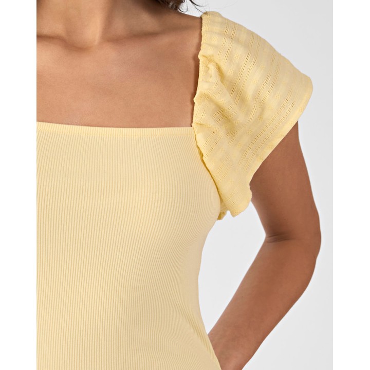 Polo Mujer Jas Amarillo Pastel