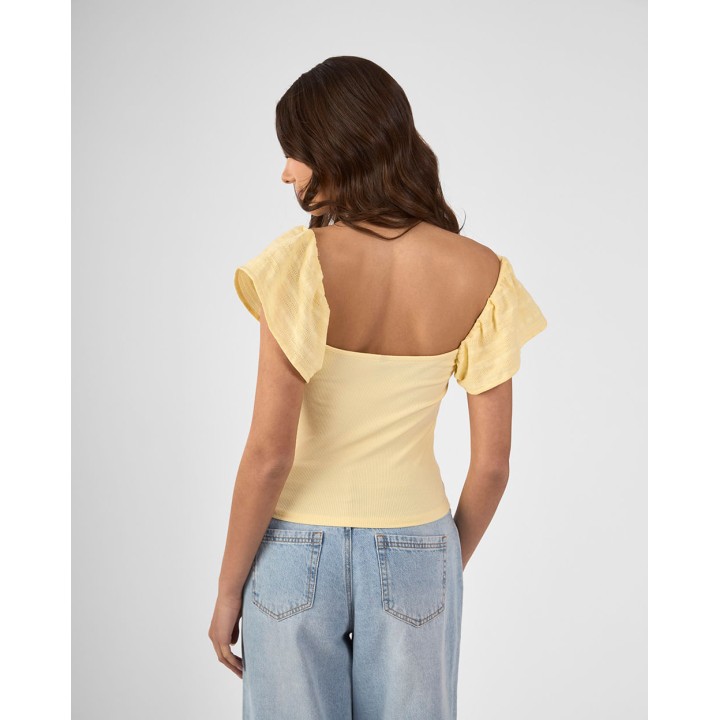 Polo Mujer Jas Amarillo Pastel