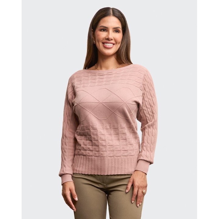 Chompa Mujer Ani Lila Wood