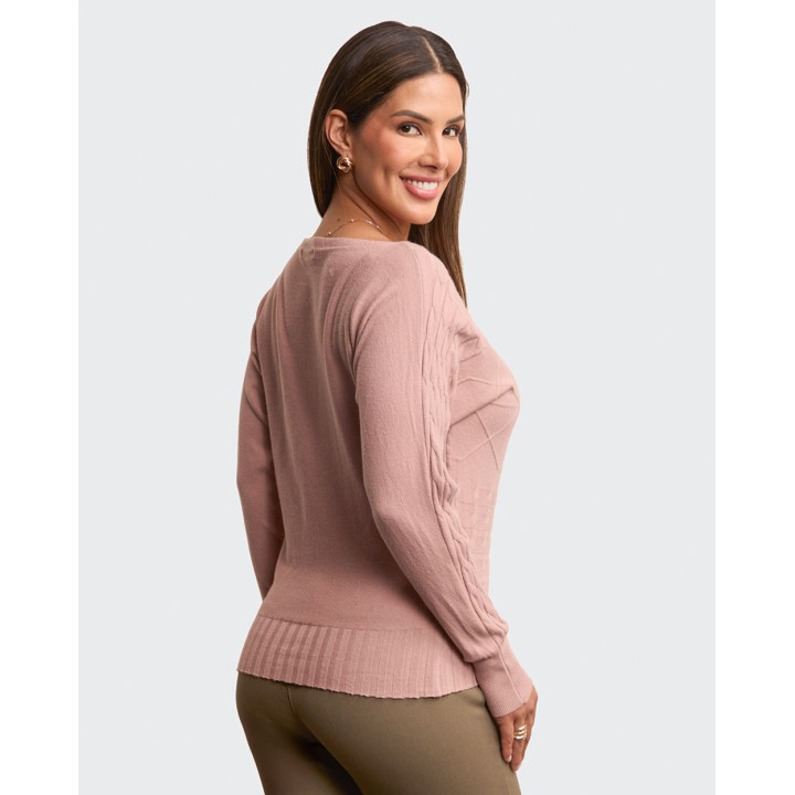 Chompa Mujer Ani Lila Wood