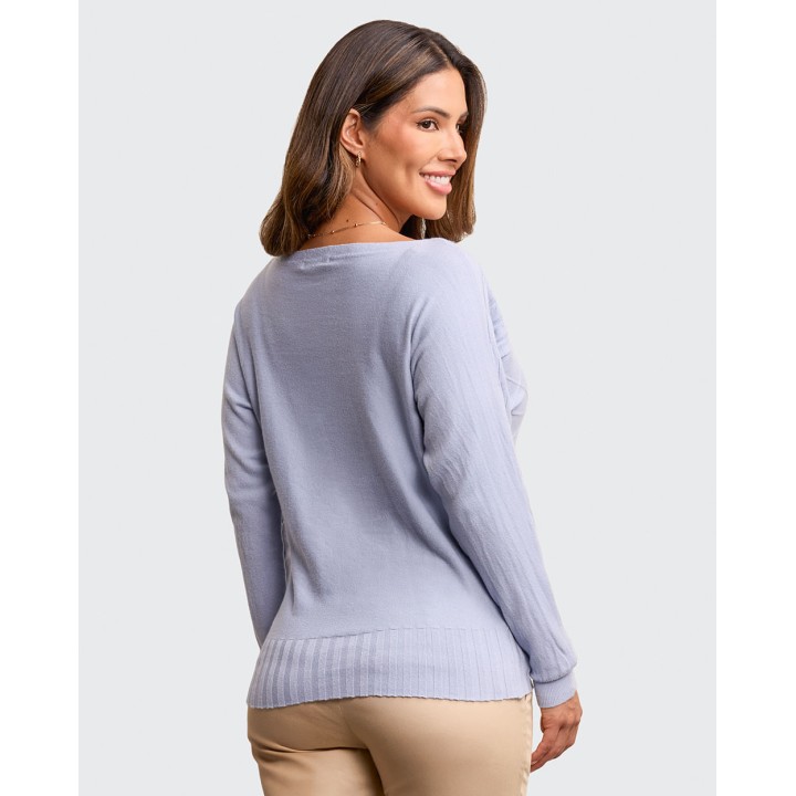Chompa Mujer Ani Acero Bijou Poly