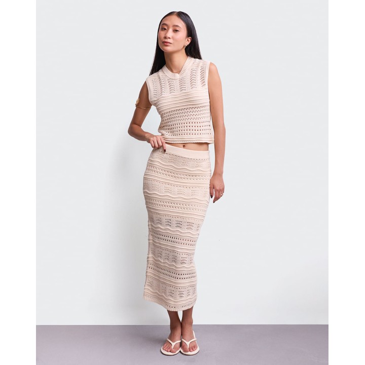 Falda Mujer Tana Beige Arena