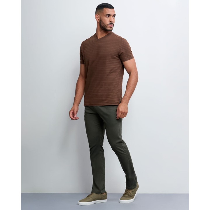 Polo Hombre Ash Marron Chocolate