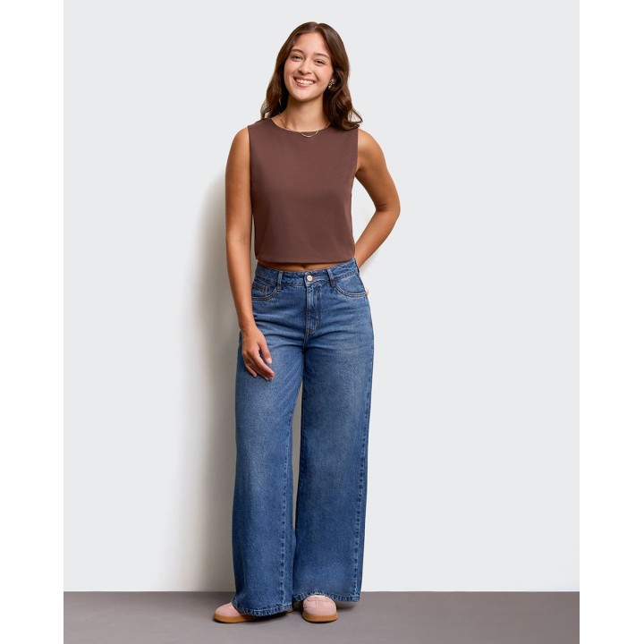 Top Mujer Xio Marron