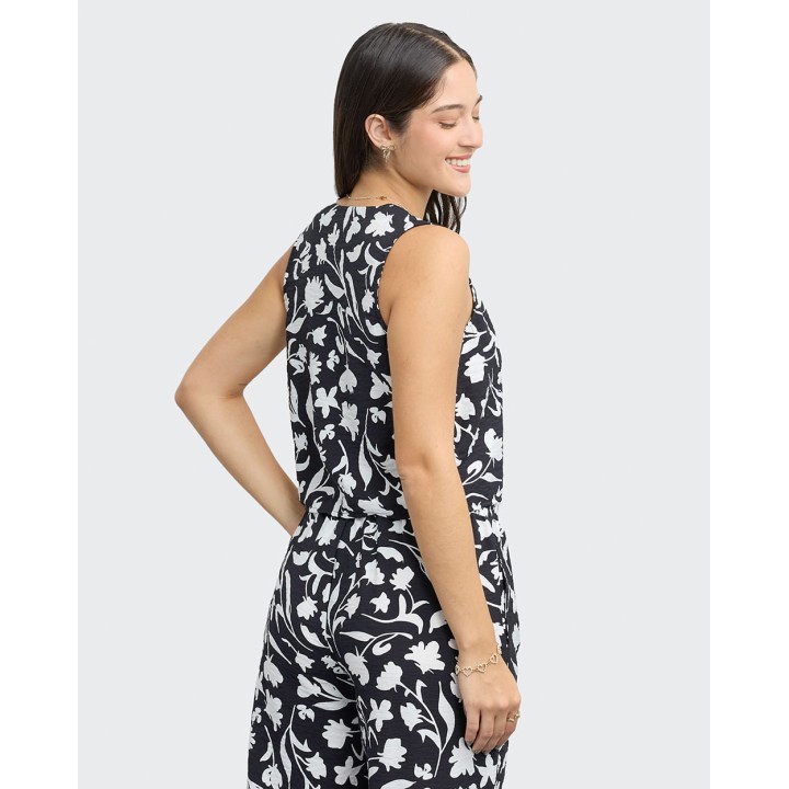 Top Mujer Mela Negro