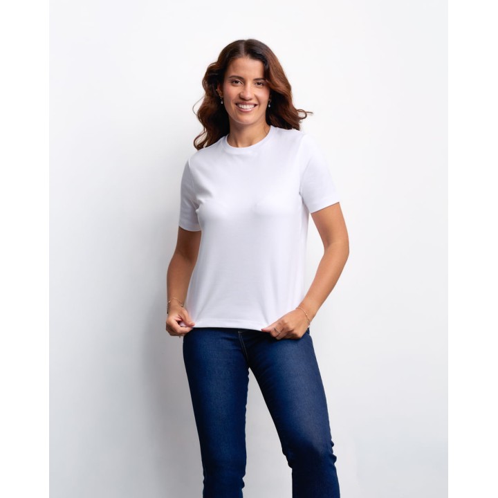 Polo Mujer Irene Blanco Optico