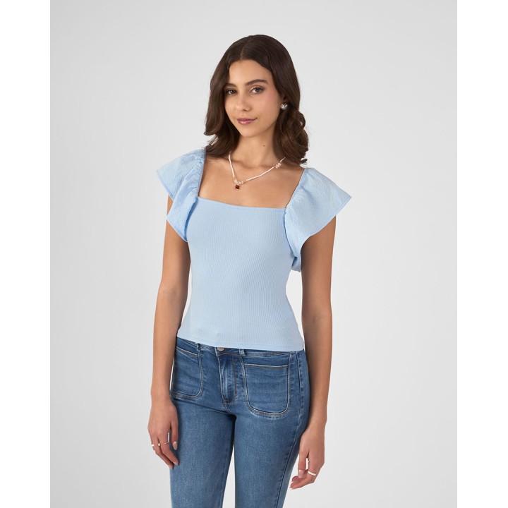 Polo Mujer Jas Celeste