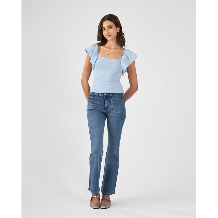 Polo Mujer Jas Celeste