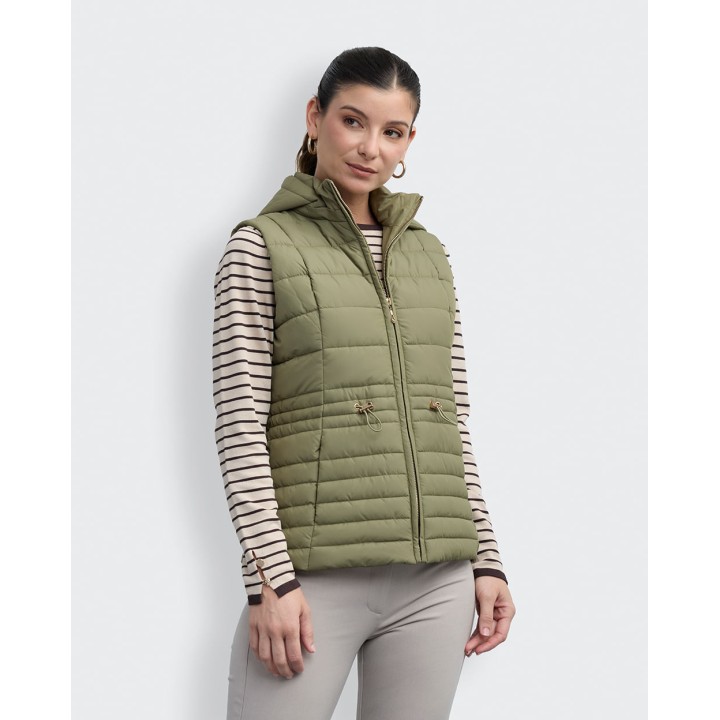 Chaleco Mujer Paola Verde Aloe
