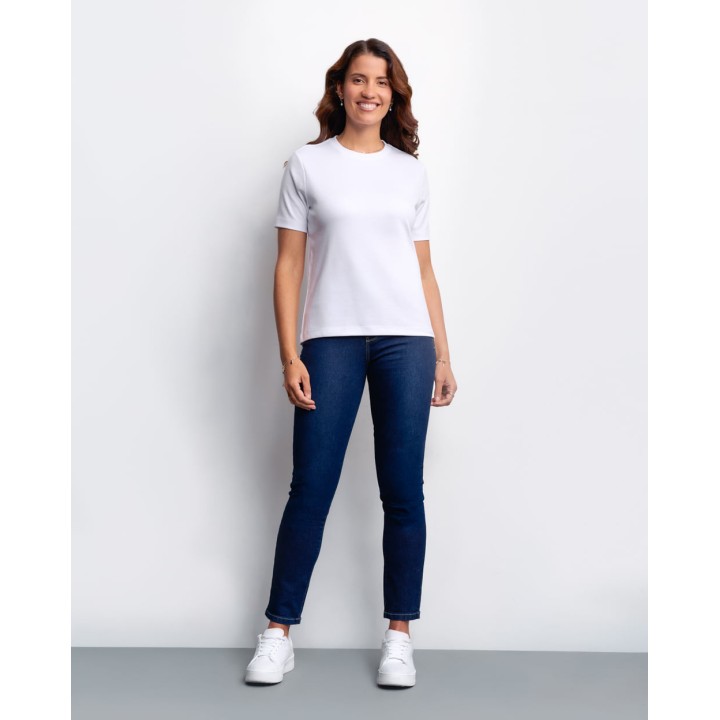 Polo Mujer Irene Blanco Optico
