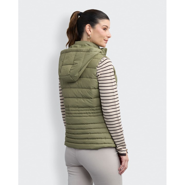 Chaleco Mujer Paola Verde Aloe