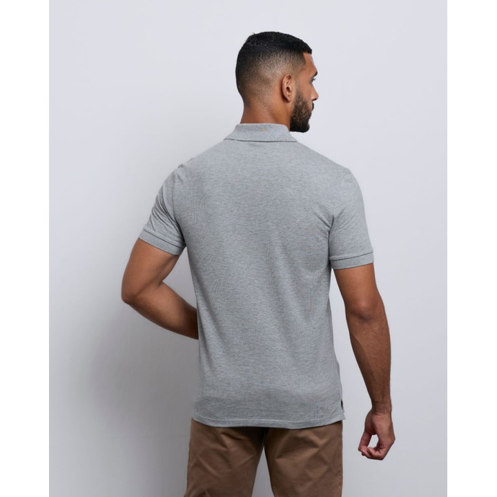 Polo Cuello Camisa Hombre Anthony Gris Melange