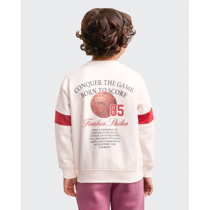 Polera Niño Kevin Crema Pastel