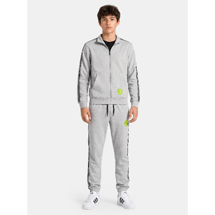 Polera Jovencito Leo Gris Melange